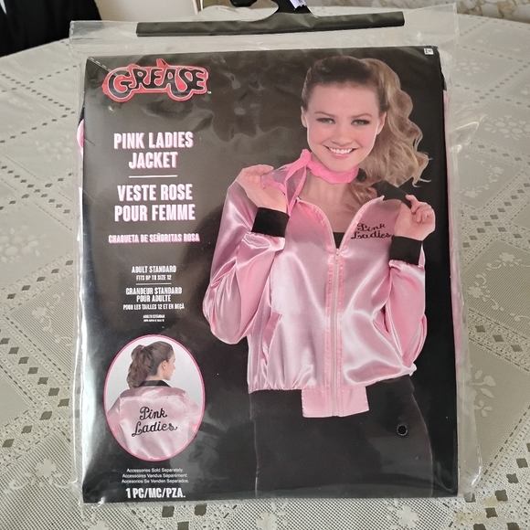 🆕 Grease Pink Ladies Jacket, Adult Standard, New - Picture 7 of 11